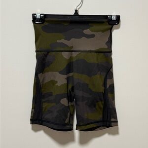 Aerie Camouflage Olive and Gray Shorts
